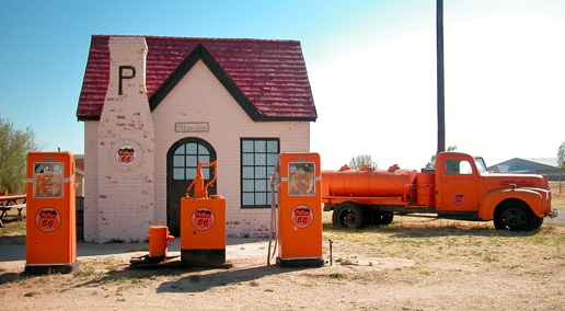 McLean, TX: First Phillips Route 66 station in McLean, TX