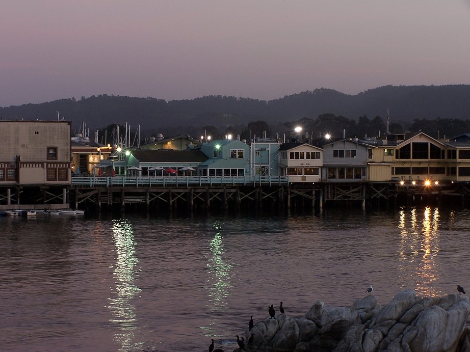 Monterey, CA: Evening at Fishermans Wharf