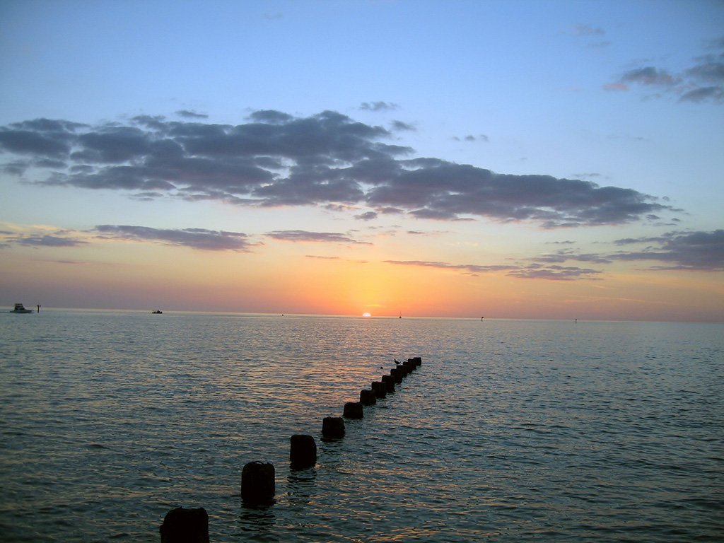 Clearwater, FL : Sunset over Clearwater Beach photo, picture, image ...