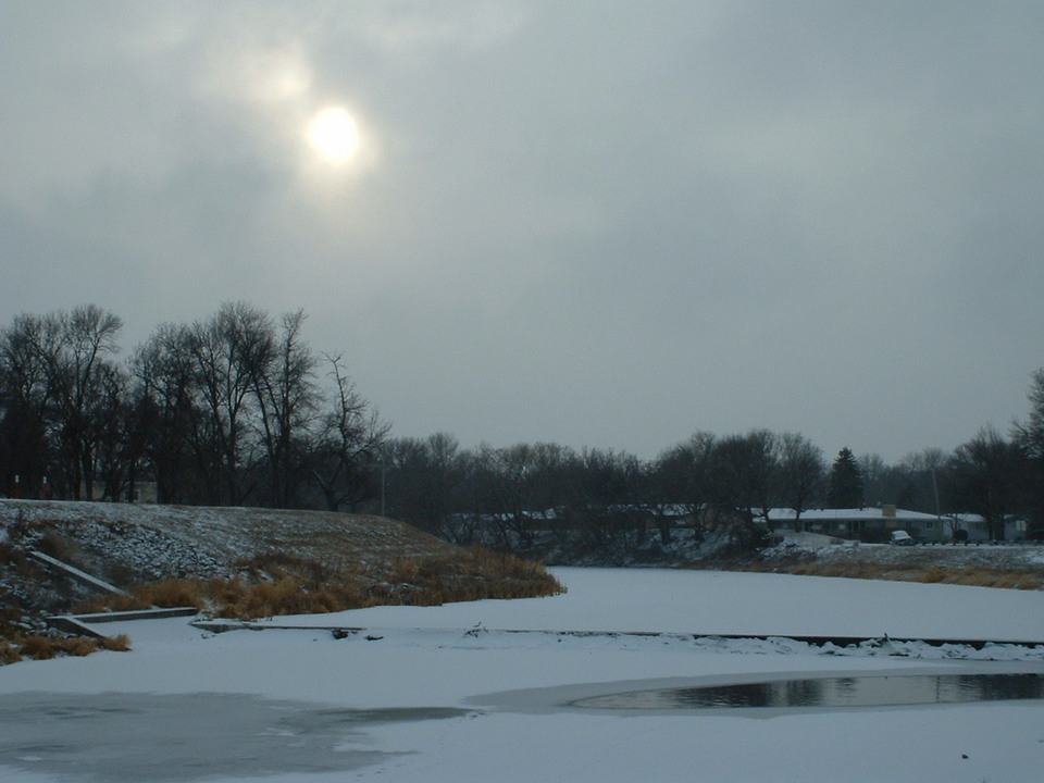 Minot, ND: Souris River in Winter
