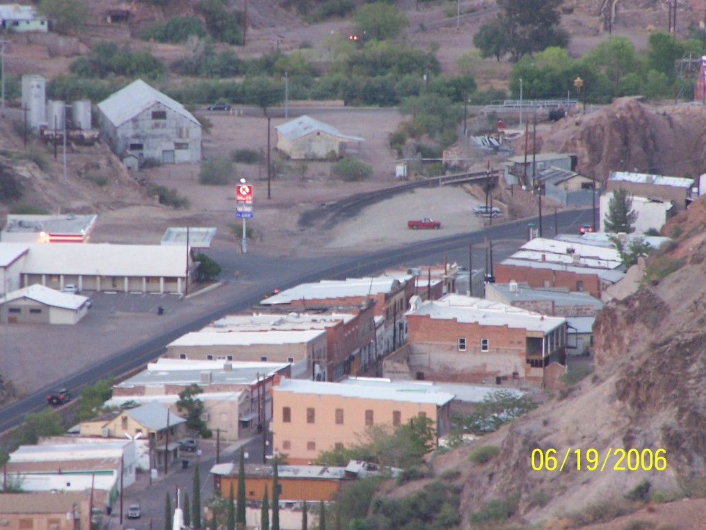 Clifton, AZ: View of Chase Creek from Morenci