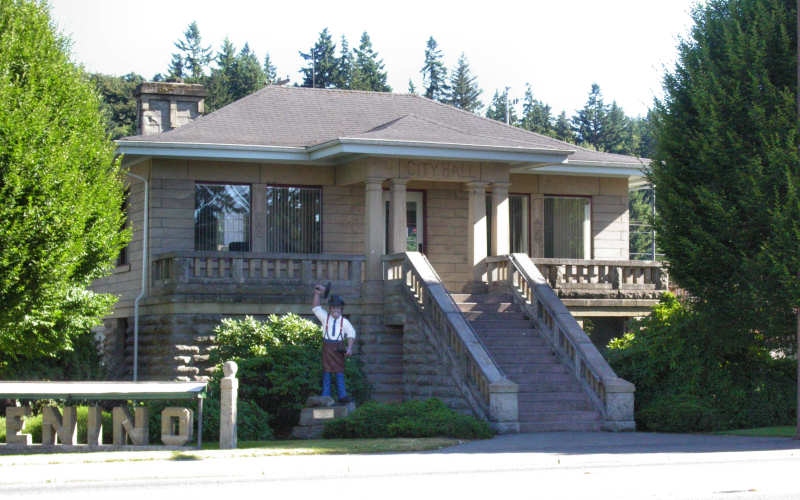 Tenino, WA: Tenino City Hall. Constructed of Famous Tenino Sandstone