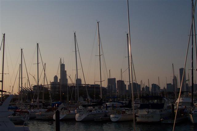 Chicago, IL: Chicago Skyline - Sunset