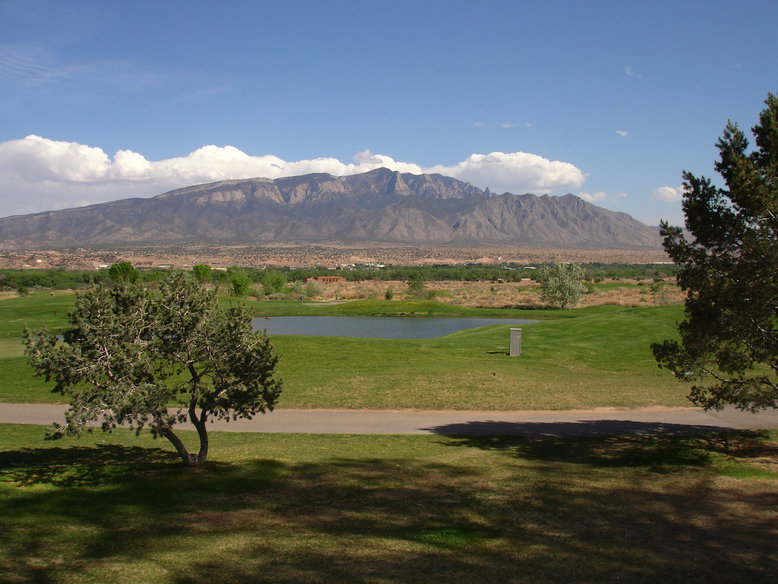 Rio Rancho, NM: view of sandias outside rio rancho mar 2006