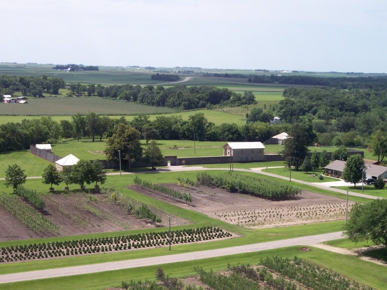 Fort Atkinson, IA: View from the water tower of the fort