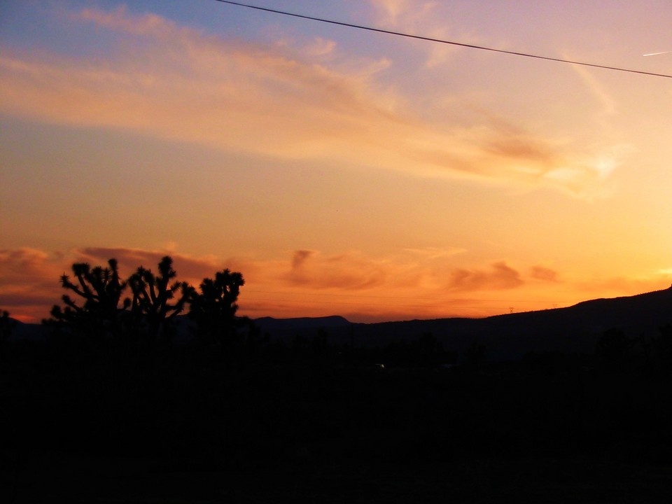 Dolan Springs, AZ: Dolan Springs, AZ, Sunset in Lake Mohave Ranchos