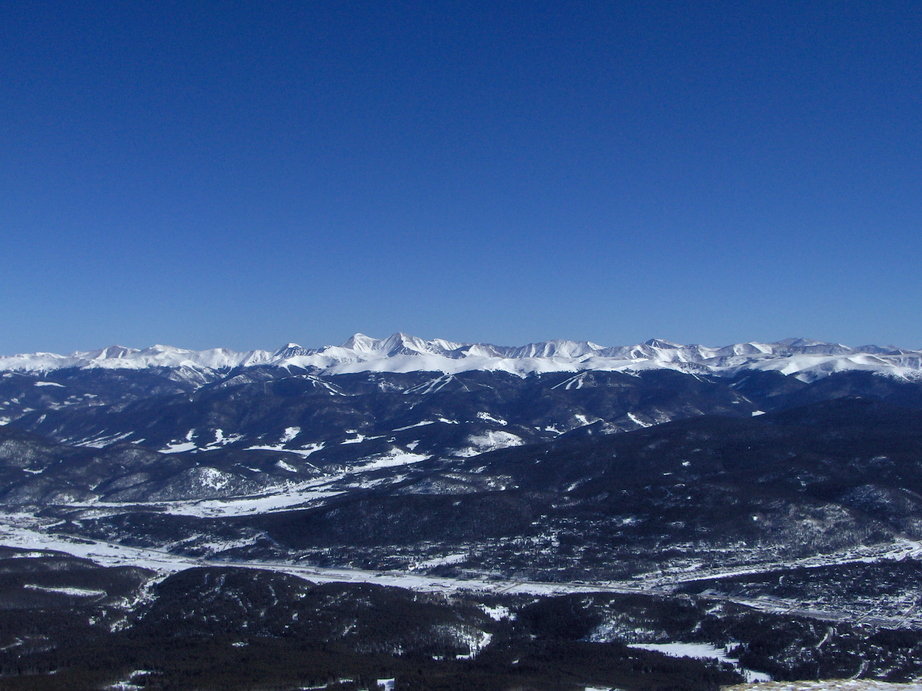 Breckenridge, CO: Overlooking Breck from Imperial lift. Elev. 12,998 feet