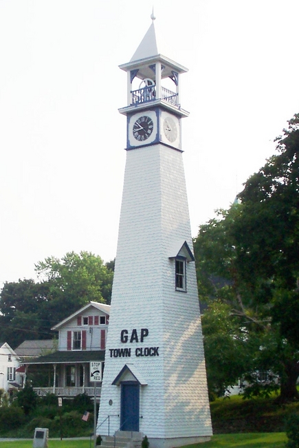 Gap, PA: Gap Town Clock