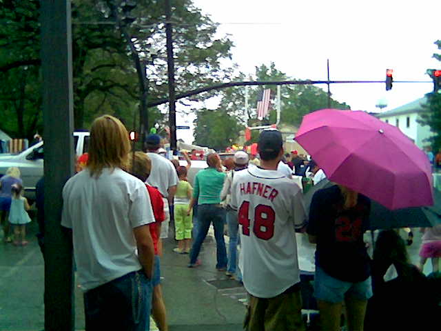 Sunbury, OH: Corner of Cherry & Columbus the 4th of July parade
