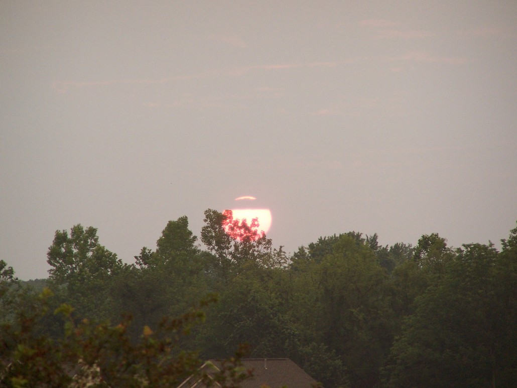 Sunbury, OH: Sunset from the High School on the 4th of July in Sunbury OH