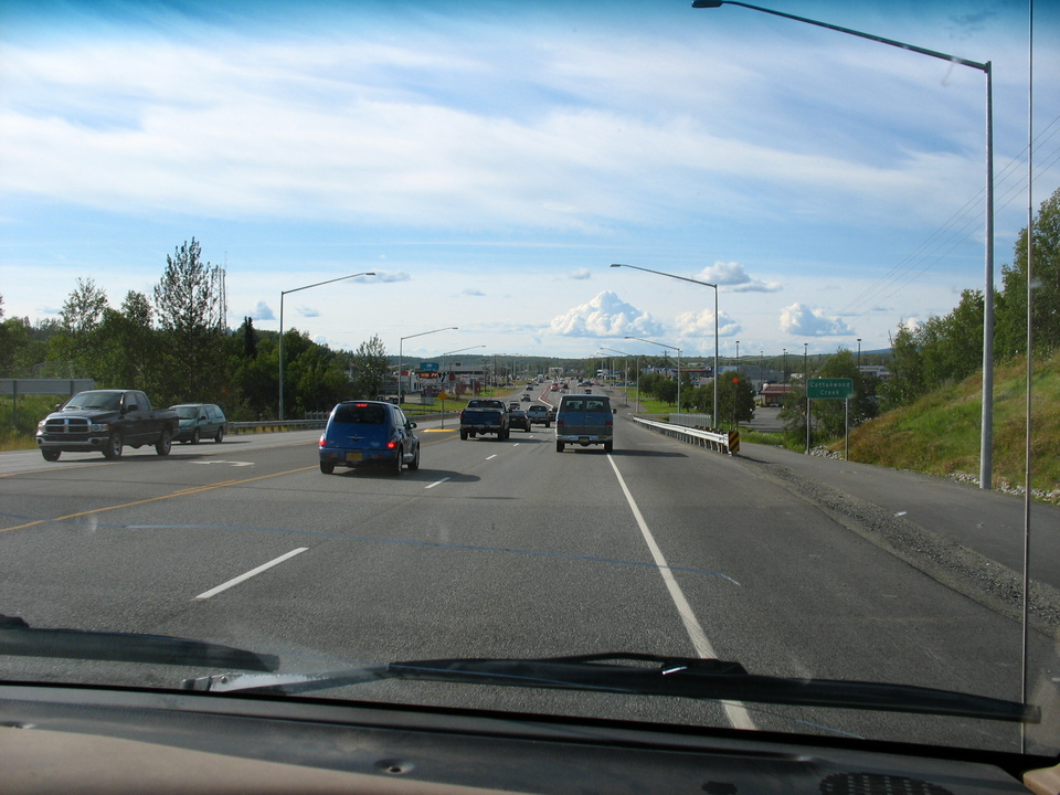 Wasilla, AK: Entering Downtown Wasilla from the Parks Highway