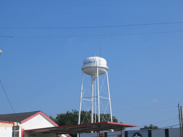 Malone, FL: Water Tower, downtown Malone