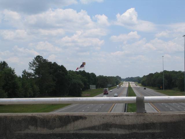 White Springs, FL: Giant Confederate Flag and Memorial, I-75 White Springs