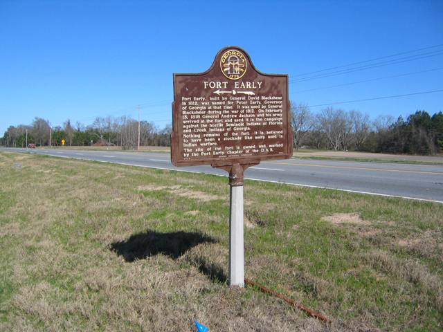 Warwick, GA: Historical marker near Lake Blackshear, GA Hwy 300 north of Warwick