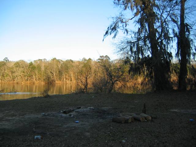 Americus, GA: Reeve's Landing, Flint River east of Americus, Georgia