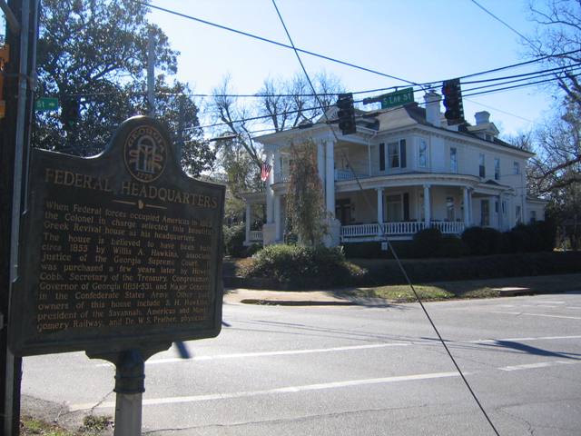 Americus, GA: Historic Marker, South Lee St, Americus, Georgia