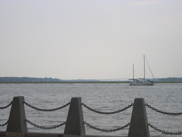 Beaufort, SC: A boat on the Beaufort River.