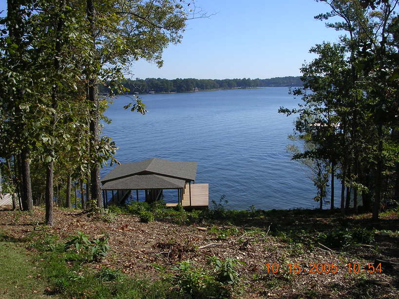 Lake Hamilton, AR: Lake view from where our new home is being built