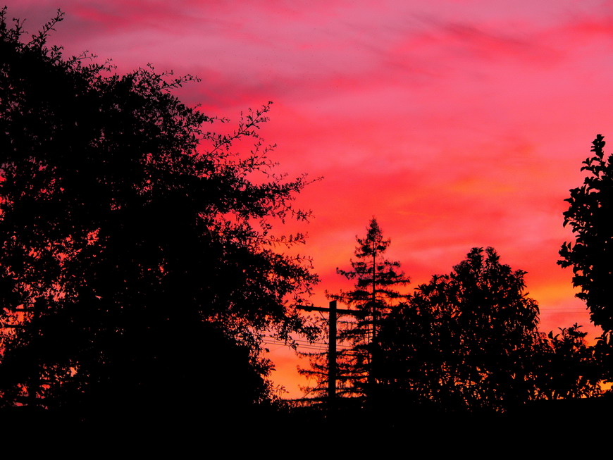Lucerne, CA Sunset in Lucerne California, over Second Ave photo