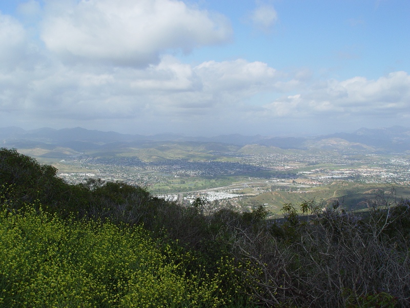 Santee, CA: Santee, looking north from Mission Trails Park