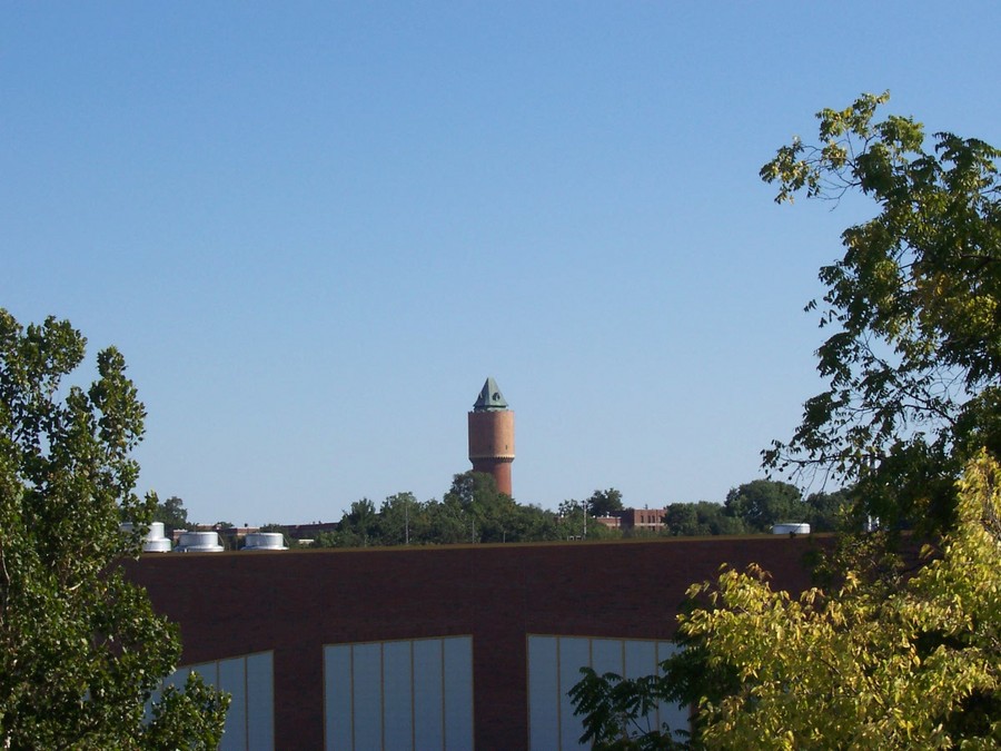 Kalamazoo, MI: the Insane Asylum tower from User comment: that's the water tower, not the asylum.