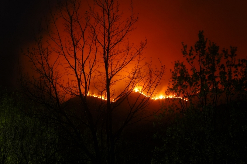 Patrick Springs, VA bull mt fire photo, picture, image (Virginia) at