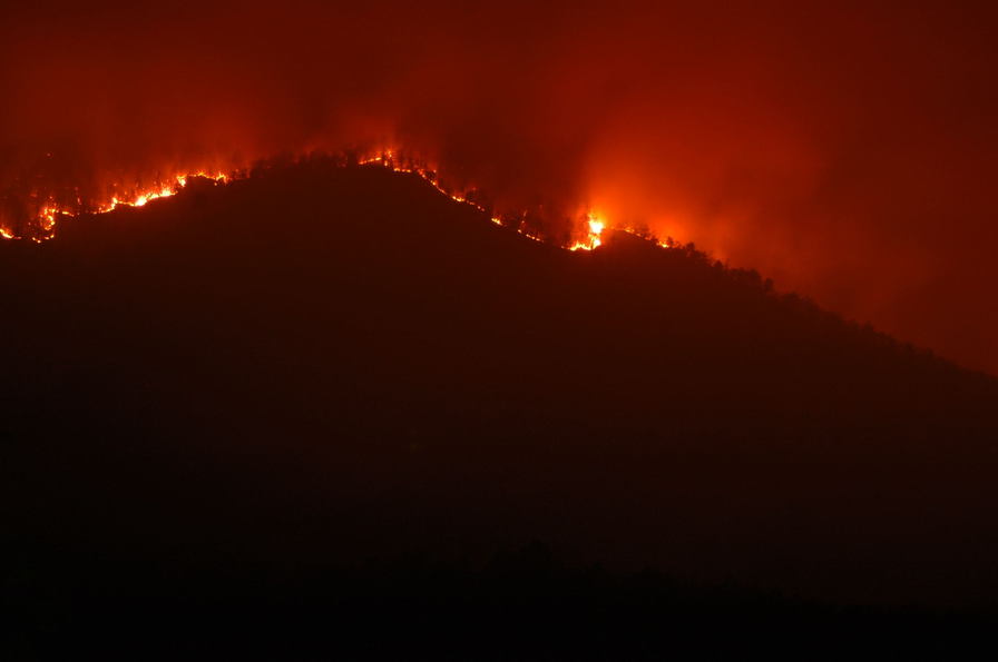 Patrick Springs, VA bull mt fire photo, picture, image (Virginia) at