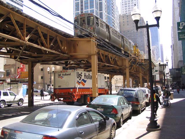 Chicago, IL: El-train in Chicago