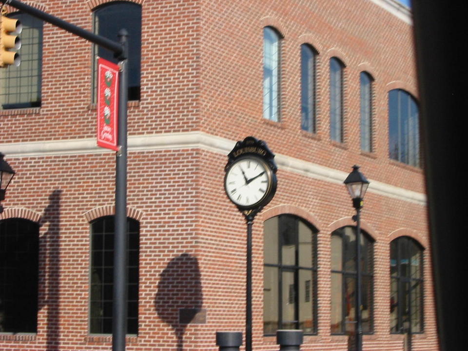 Louisburg, NC: Clock in downtown Louisburg