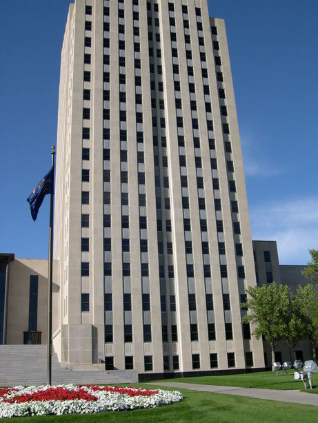 Bismarck, ND: The capital ground on a beautiful day