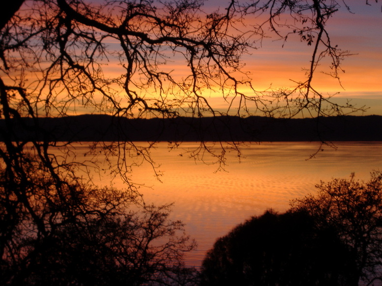 Lucerne, CA sunset off my deck, Lucerne photo, picture, image