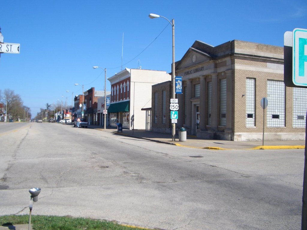 Knoxville, IL: Downtown... Knoxville, Illinois