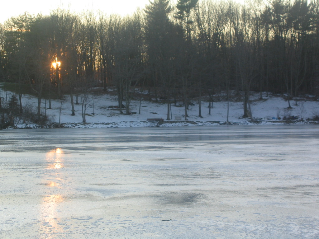Rifton, NY: Lake in December in Rifton, NY
