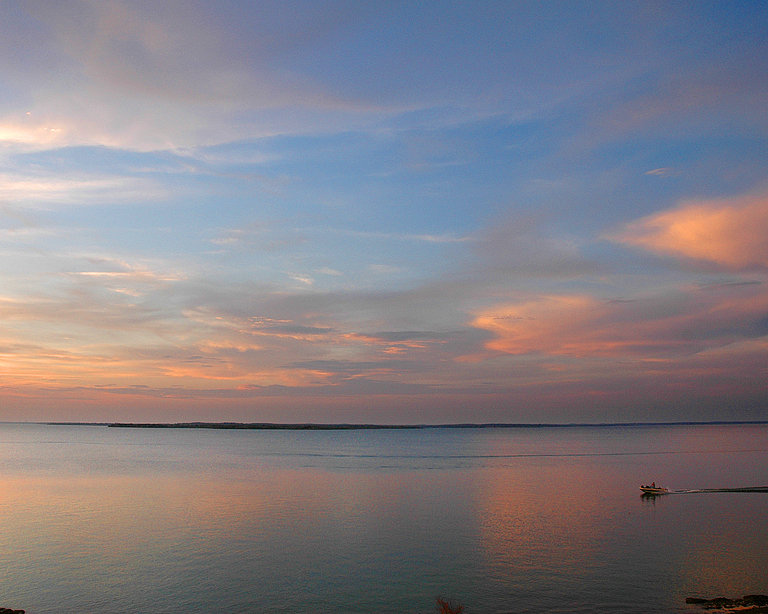 Denton, TX: Sunset at Lake Ray Roberts State Park