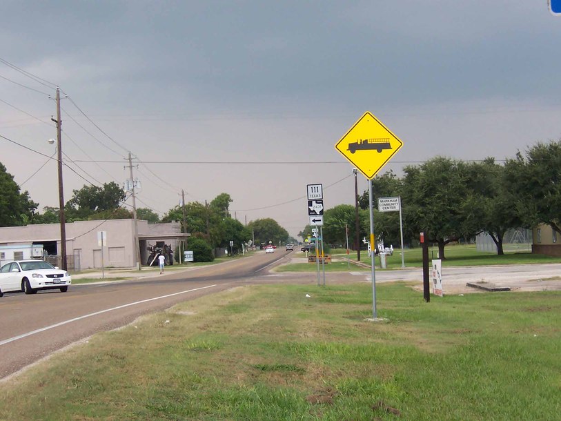 Markham, TX looking west on Broadway photo, picture, image (Texas) at