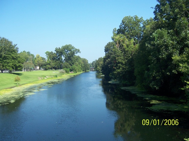 Napoleonville, LA: The verey peaceful Bayou Lafourche at Napoleonville, Louisiana