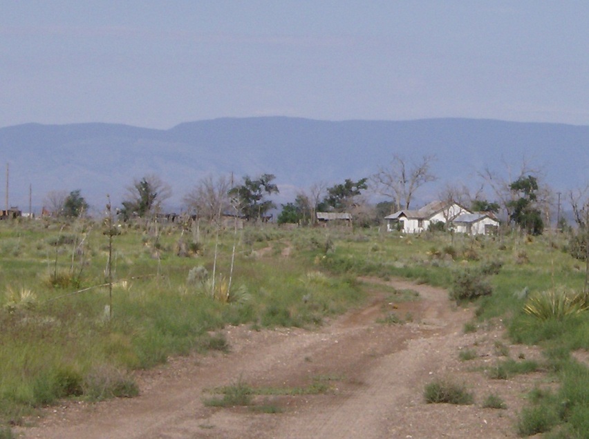 Carrizozo, NM: view south east looking to town at the back beautiful setting secluded but in town.