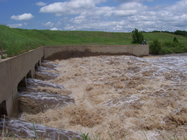 Wichita, KS: Arkansas River after July 2005 rain