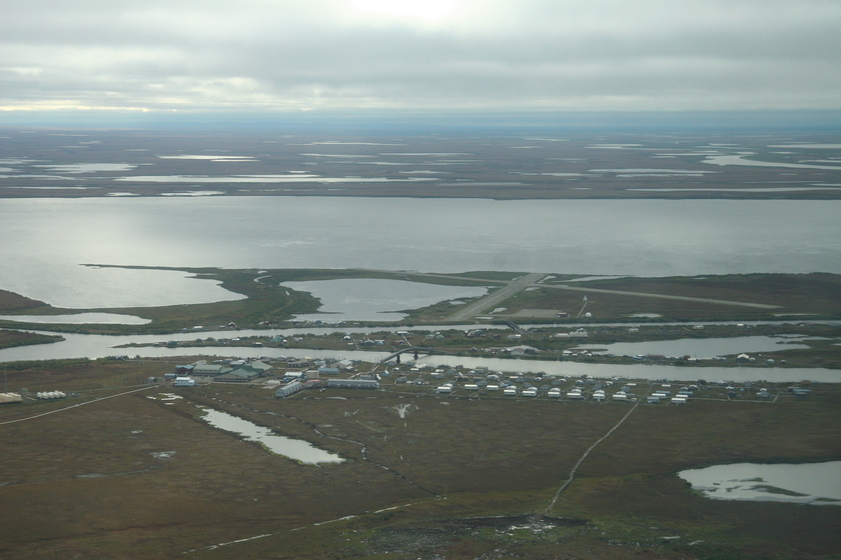 Selawik, AK : Selawik from air photo, picture, image (Alaska) at city ...