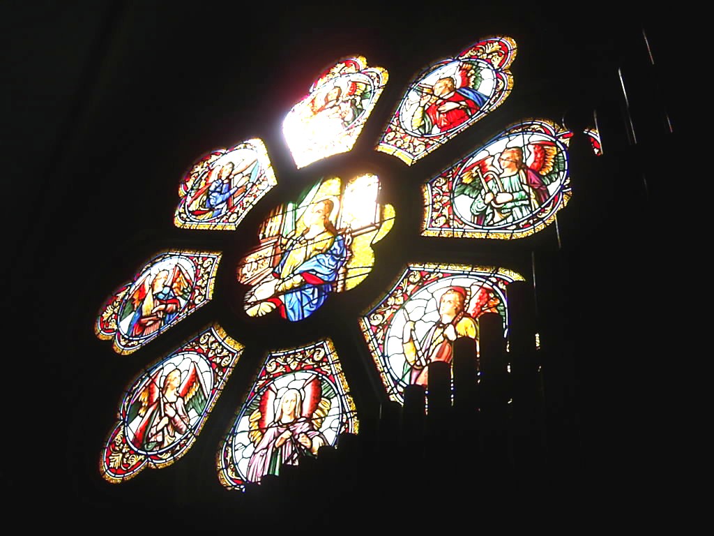 Hudson, MA: Stained Glass, St. Michael's Church