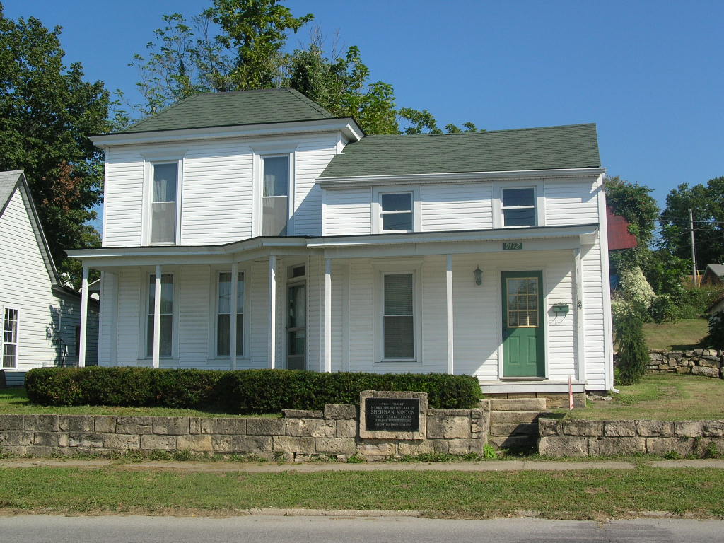 Georgetown, IN: picture of Sherman Minton home in Georgetown,in