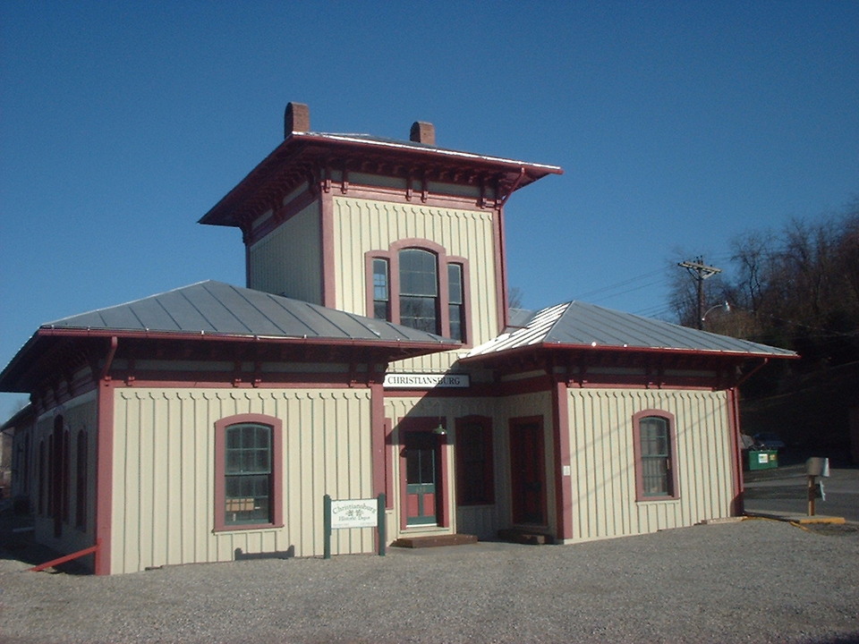 Christiansburg, VA: Christiansburg Train Station in Cambria