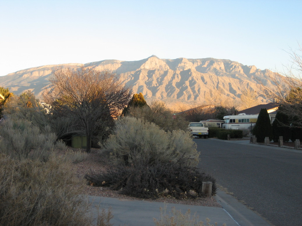 Rio Rancho, NM: Sandia Mountain from the driveway