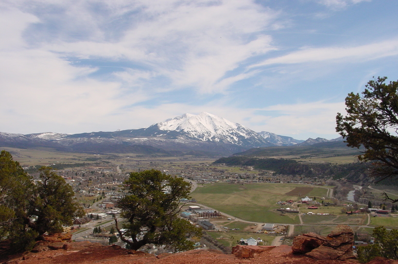 Carbondale, CO: Mt. Sopris from Mushroom Rock Hill