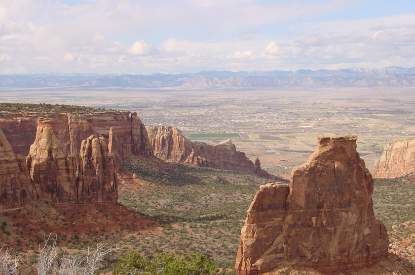 Grand Junction, CO: Grand Junction from overlook at Colorado National Monument