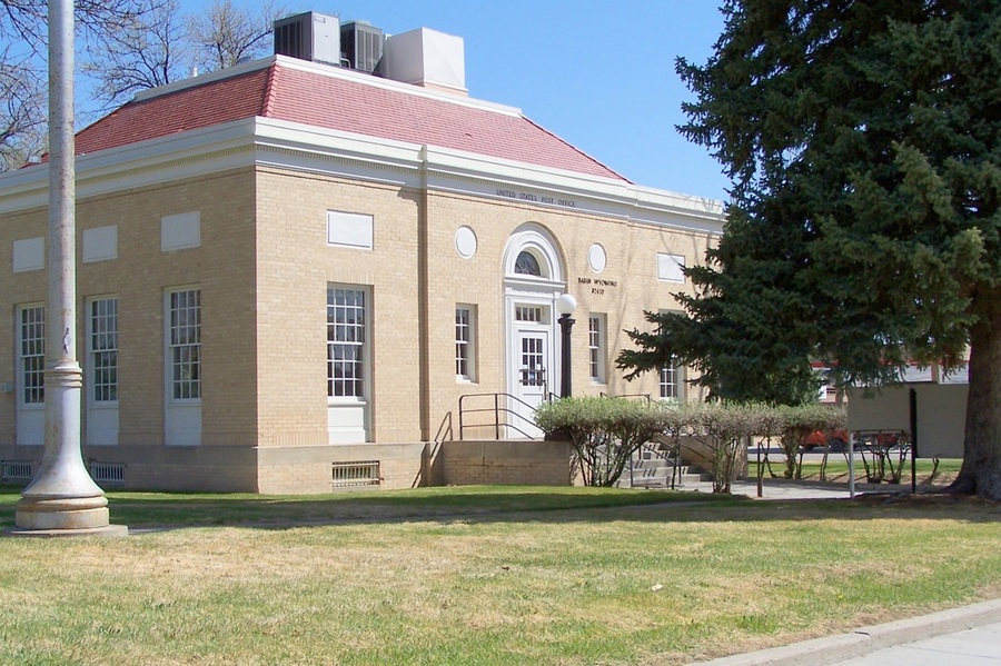 Basin, WY: The Post Office in Basin