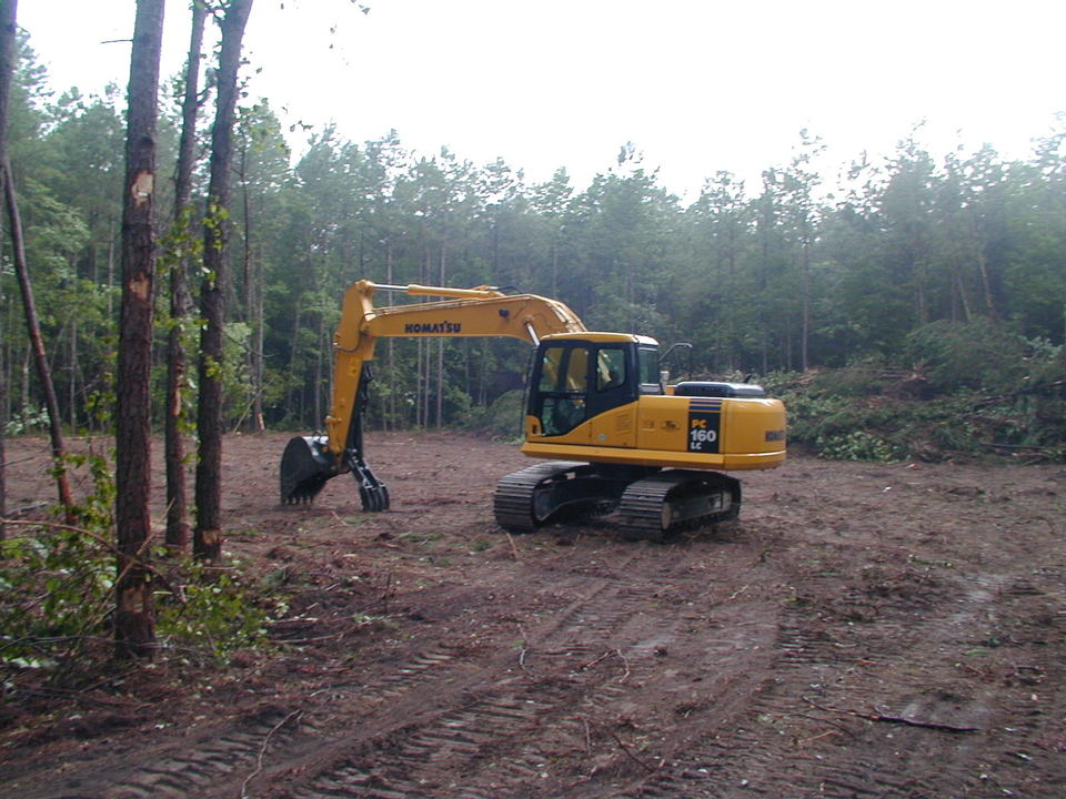 Surry, VA: Clearing the land for our new house.