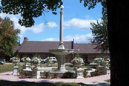 Loudonville, OH: Central Park Fountain in downtown Loudonville Ohio