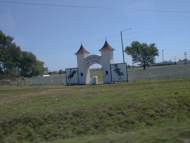 Burwell, NE: Nebraska Big Rodeo Gate