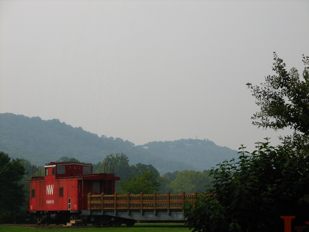 Collegedale, TN: Train in front of Mountains